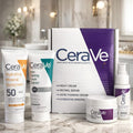 CeraVe Complete Skincare Combo Kit – Sunscreen SPF 50, Acne Cleanser, Retinol Serum & Night Cream